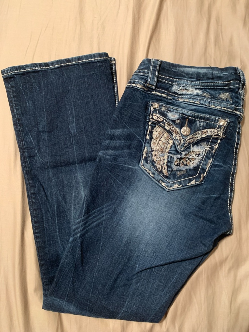 Miss Me Dark Wash Bootcut Women Jeans size 29 - Picture 2 of 4